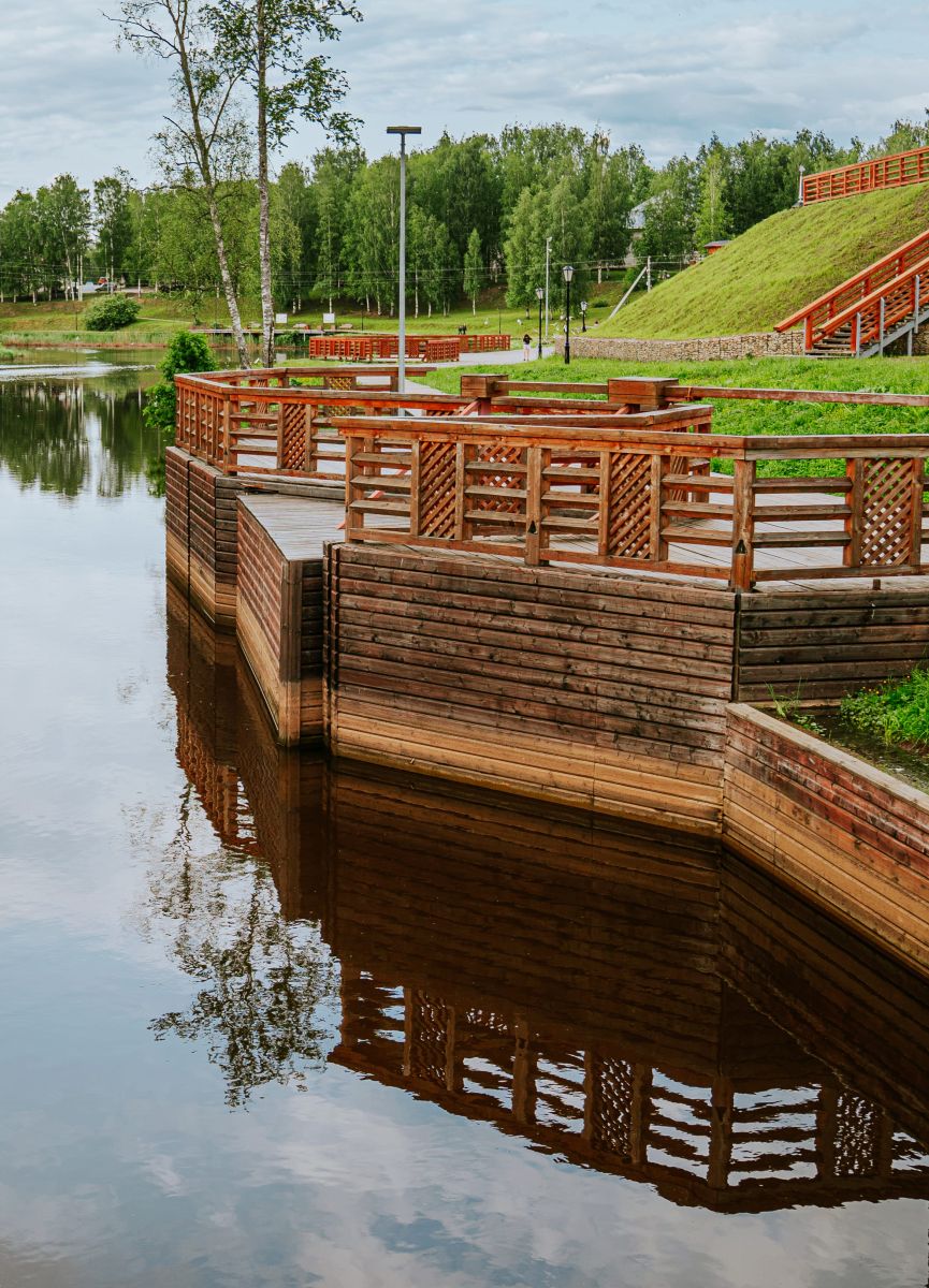 Набережная реки Вытегры